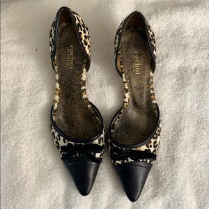 Leopard print heels - fun with black and brown